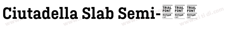 Ciutadella Slab Semi字体转换 Ciutadella Slab Semi字体转换